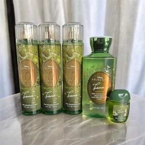 Bath & Body Works DISNEY PRINCESS TIANA 5 Piece SET NEW!